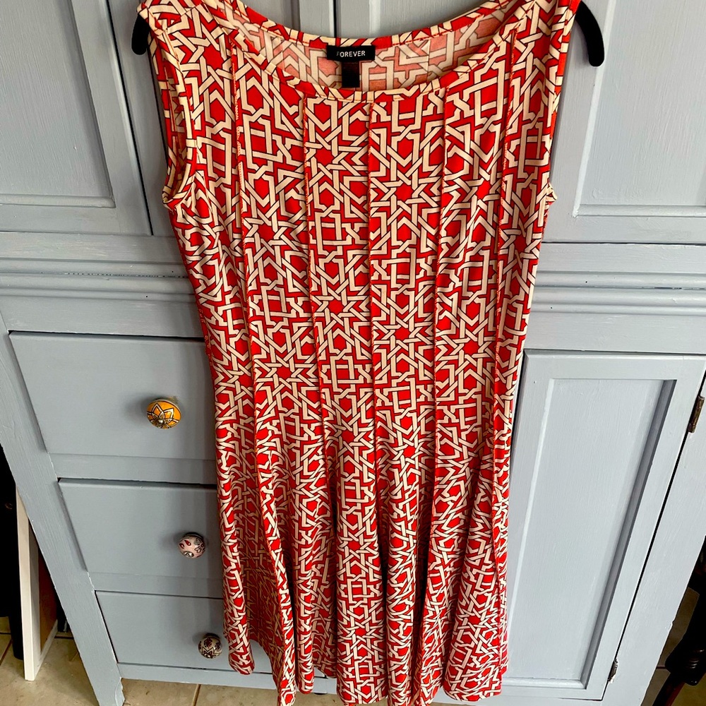 Romantic dress with satin tie belt